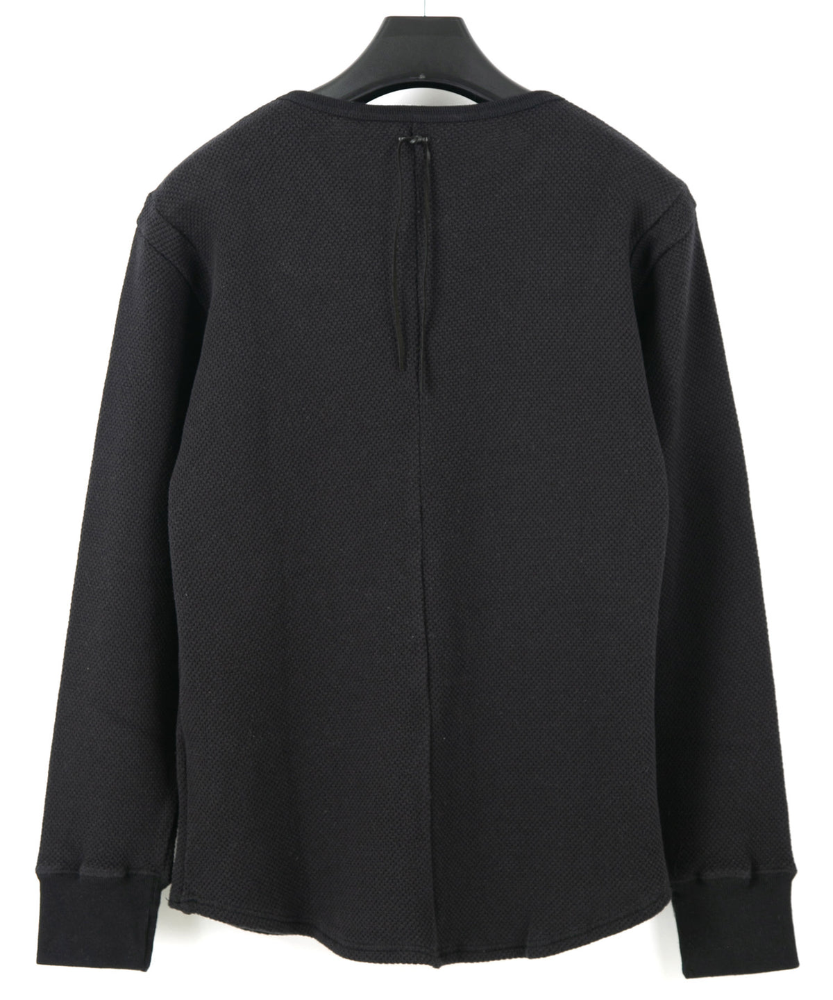 ローゲージストレッチ カノコダブル ジャージ T シャツ - BLACK