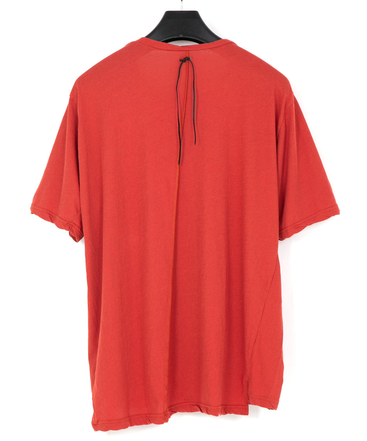 Hard Twist Cotton Oversize Crew Neck T-shirt - RED
