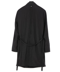 Taslan Finished Nylon Ox Long Jacket - BLACK