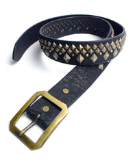 Vegetable Full Tanned Steer hide Shoulder Studded Belt