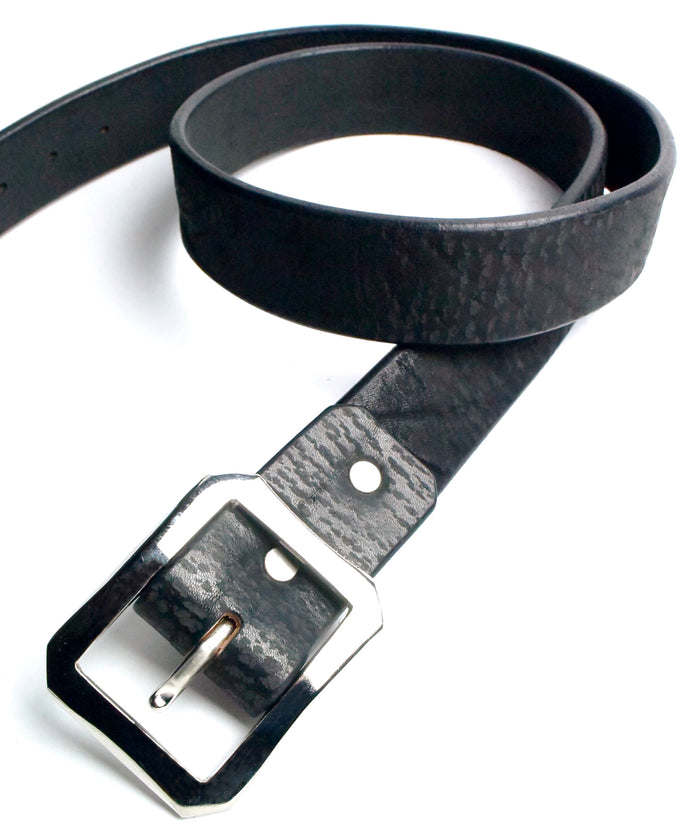 Vegetable Full Tanned Steer hide Shoulder Nickel Coated Buckle Belt