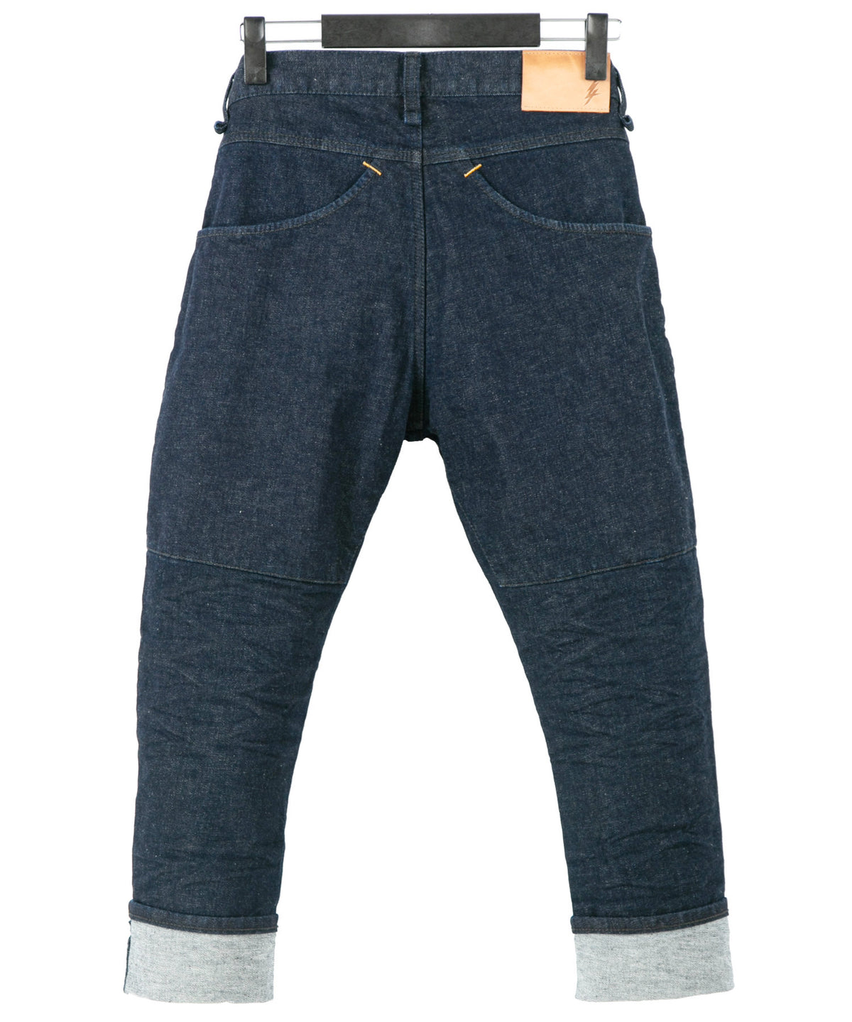 12.5oz オーガニックコットン ストレッチデニム CROPPED JAM クロップド ワンウォッシュ - INDIGO