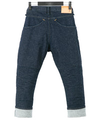12.5oz オーガニックコットン ストレッチデニム CROPPED JAM クロップド ワンウォッシュ - INDIGO
