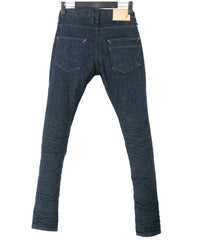 12.5oz オーガニックコットン ストレッチデニム SKINNY JOHN スキニー ワンウォッシュ - INDIGO