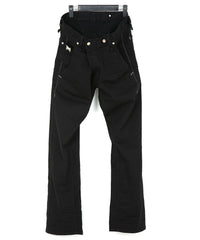 11oz Organic Cotton Stretch Denim Box Wide Straight Jeans - BLACK