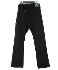11oz Organic Cotton Stretch Denim Box Wide Straight Jeans - BLACK