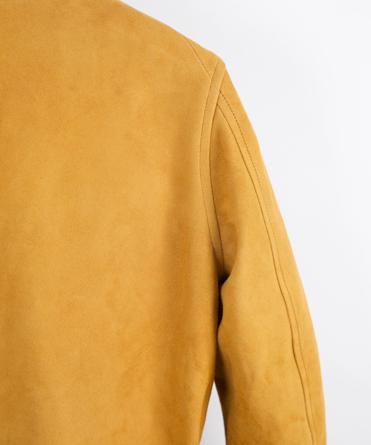 ハイランドラム シルキースエード レザーコート - キャメル