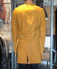 ハイランドラム シルキースエード レザーコート - キャメル