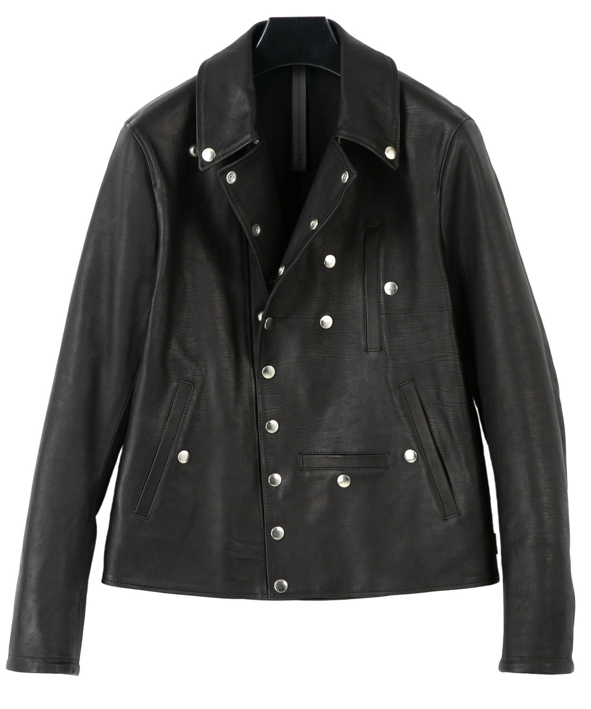 Domestic Calf Skin Napoleon Double Riders / BLACK