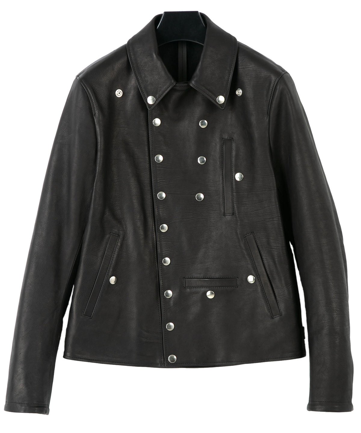 Domestic Calf Skin Napoleon Double Riders / BLACK