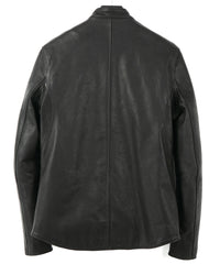 フランスホースハイド JAY セミシングルライダースジャケット - BLACK