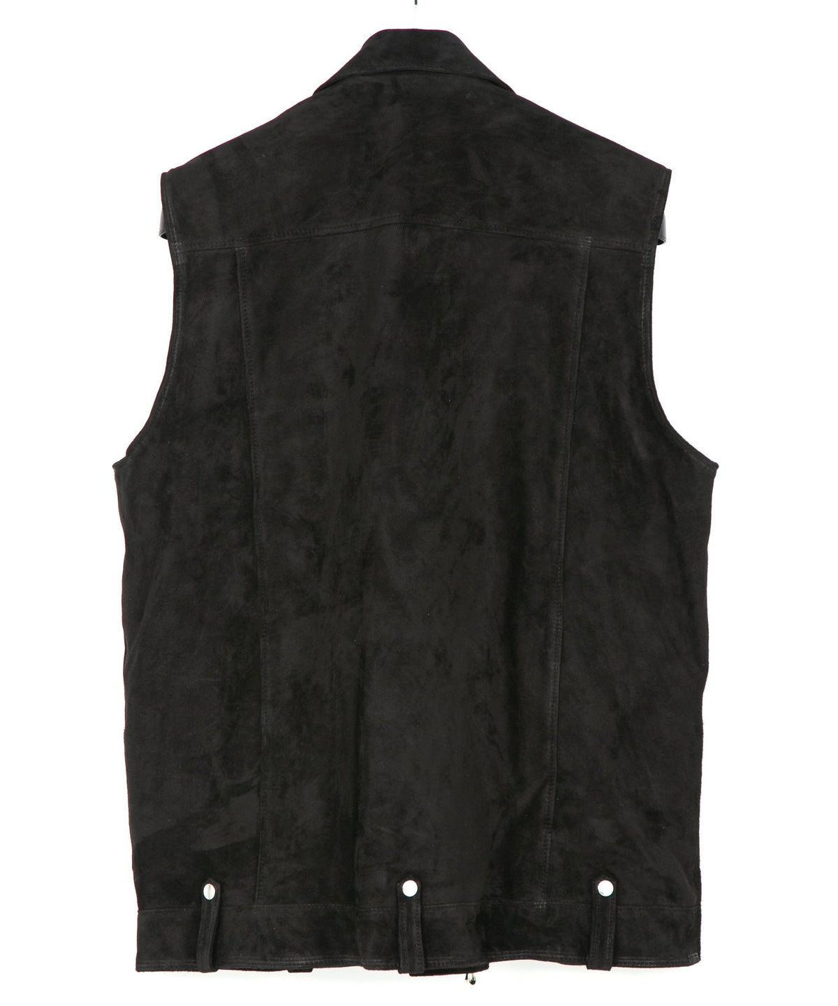 ジャパンカーフスエード RENTON ダブルライダースベスト - BLACK