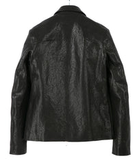 Pit Vegetable Full Tanned Shrunk Horse hide Single Riders VINCENTS - BLACK