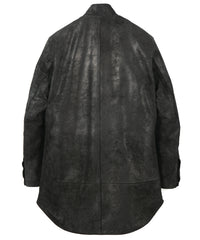 ジャパンカウ グレージングスエード TRAMPER トランパーコート - BLACK