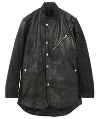 ジャパンカウ グレージングスエード TRAMPER トランパーコート - BLACK