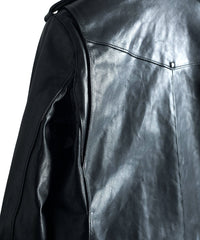 STRUM x DeeTA Vegetable Full Tanned Horsehide Wax Vintage Double Riders Jacket