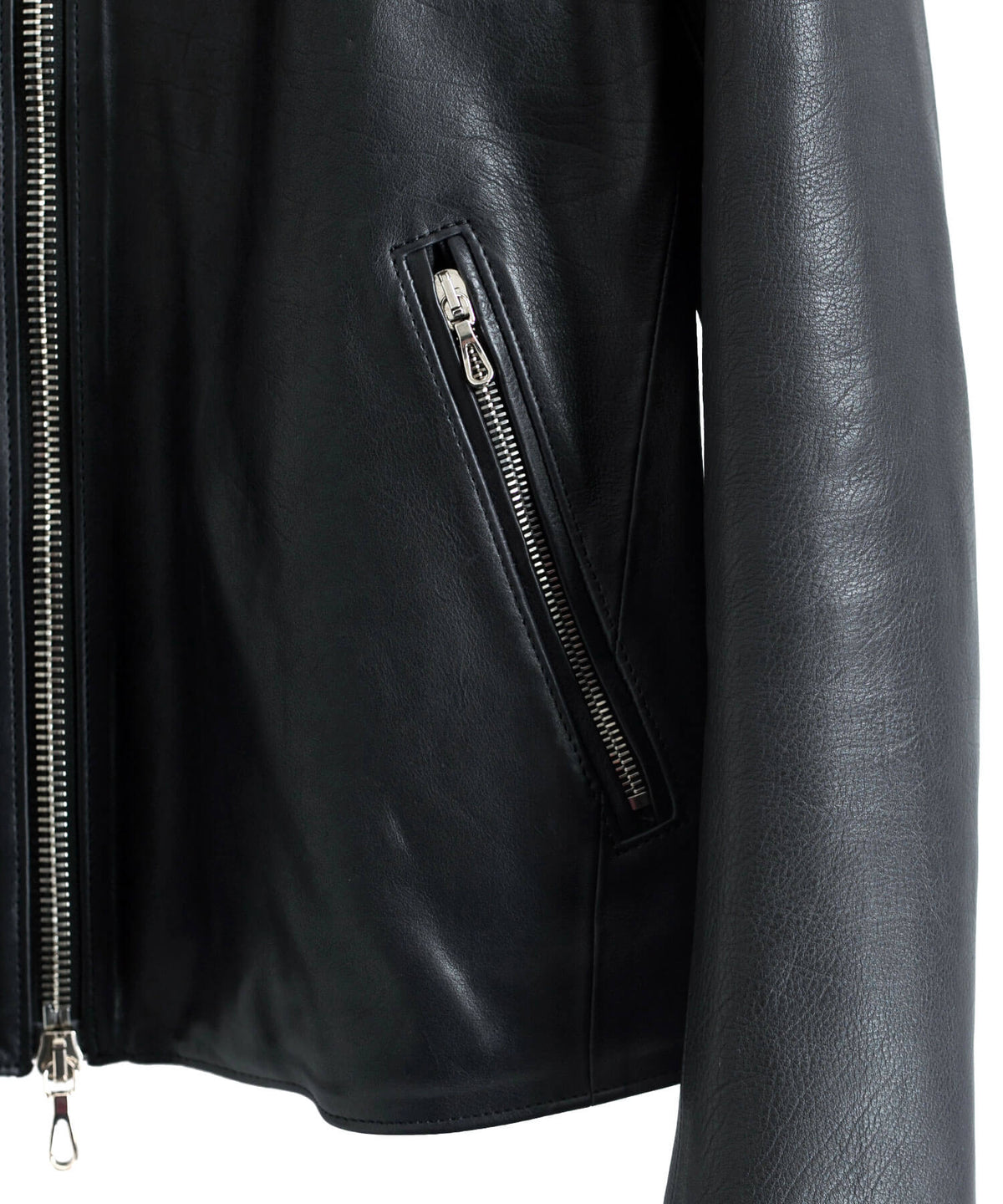 地生オイルカーフ シングルライダースジャケット