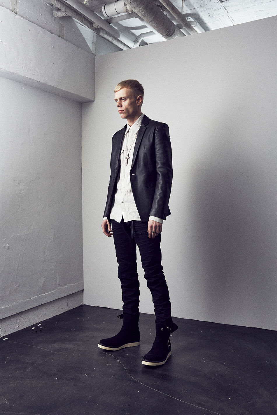 Domestic Calf Skin Tailored Jacket