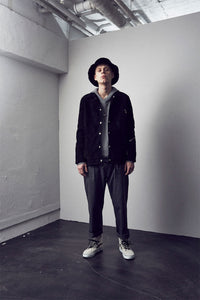 地生カーフスエード B・STAR コーチジャケット