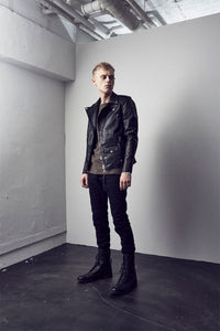 STRUM x DeeTA Vegetable Full Tanned Horsehide Wax Vintage Double Riders Jacket